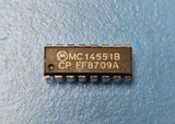 (5PC) MC14551BCP Single-Ended Multiplexer, 4 Func, 2 Channel, CMOS, PDIP16