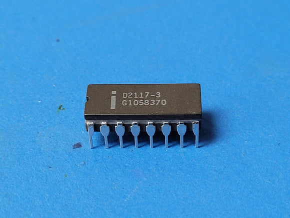 (1 PC) D2117-3 INTEL Page Mode DRAM, 16KX1, 200ns, MOS, CDIP16