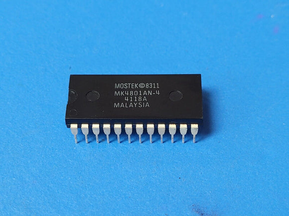 (2 PCS) MK4801AN-4 MOSTEK SRAM 1Kx8 250ns  24-PIN DIP