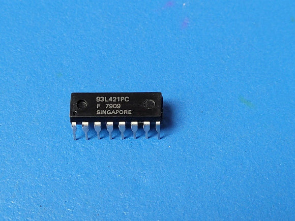 (1 PC) 93L421PC FSC Standard SRAM, 256X1, 90ns, TTL, PDIP16