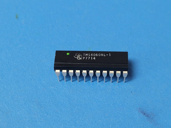 (1 PC) TMS4060NL-1 TI VINTAGE DRAM, 4KX1, 250ns, MOS, PDIP22 SILVER PLATED LEADS