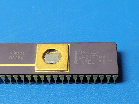 (1 PC) C8755A UVPROM, 2KX8, 450ns, MOS, GOLD CDIP40