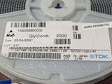 (50 PCS) NLV32T-220J-PF TDK FIXED IND 22UH 110MA 3.7 OHM SMD ROHS