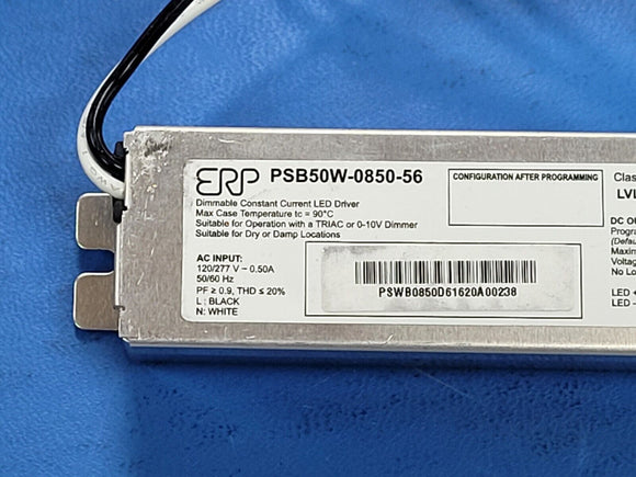 (1 PC) PSB50W-0850-56 ERP POWER  AC/DC LED Power Supply 47.6W Single 6-Pin