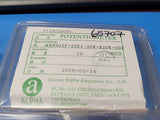 RD901F-20E1-20K-B20K-00D ALPHA Potentiometers 9mm 20K Single Unit Knurled Shaft