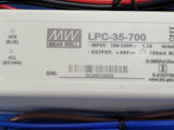 (1 PC) LPC-35-700 MEAN WELL LED DRIVER CC AC/DC 9-48V 700MA