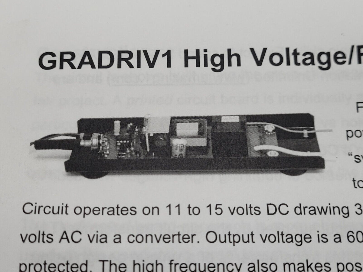 (1 kit) GRADRIV1 High Voltage/Frequency Driver Module Kit – Specialty ...
