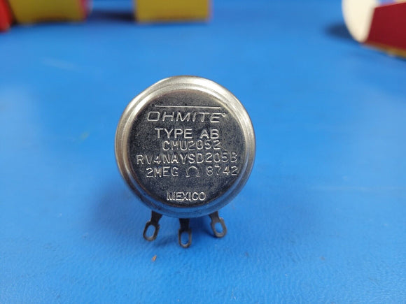 (1 PC) RV4NAYSD205B CMU2052 OHMITE Potentiometers Res POT 2M Ohm 2W Panel Mount
