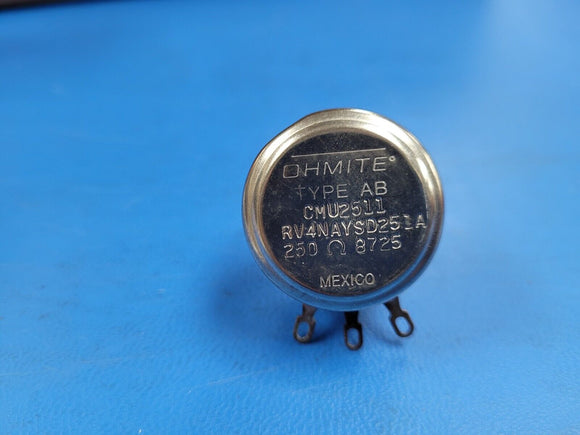 (1 PC) RV4NAYSD251A CMU2511 OMHITE POT 250 OHM 2W CARBON LINEAR