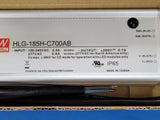 (1 PC) HLG-185H-C700AB MEAN WELL LED Power Supplies 200.2W 700mA143-286VCC