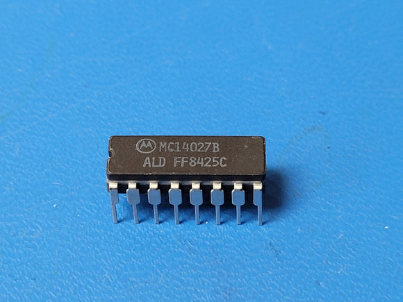 (1 PC) MC14027BALD MOT Flip Flop 2 Element JK Type 1 Bit Positive Edge CDIP-16