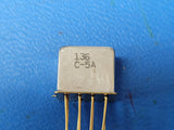 (1 PC) 136C-5A TELEDYNE RELAY 9 PIN GOLD LEADS