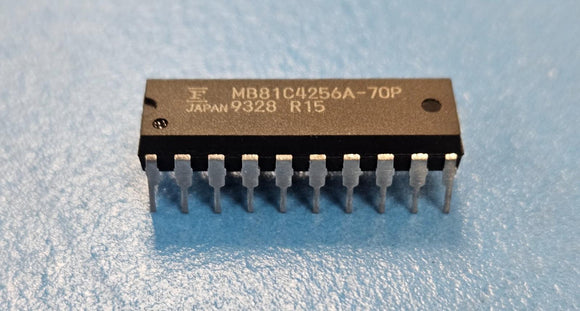 (2 PCS) MB81C4256A-70P FUJITSU Fast Page DRAM, 256KX4, CMOS, PDIP20 *TRIM LEAD*