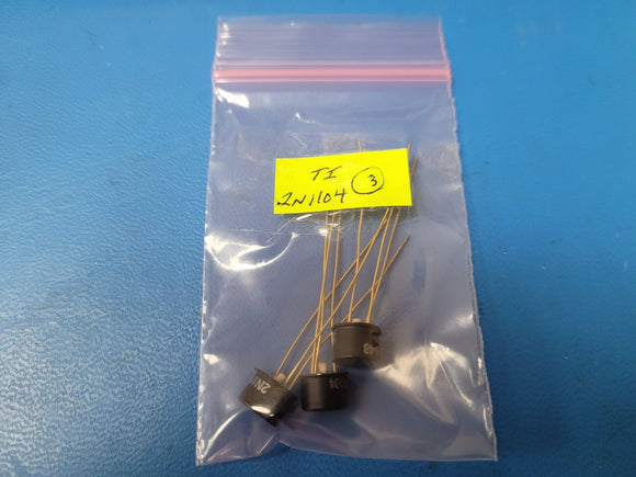 (2 PCS) 2N1104 Trans GP BJT NPN 40V 0.8A 3-Pin TO-39