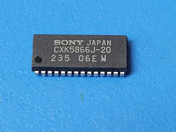 (1 PC) CXK5866J-20 SONY Standard SRAM, 8KX8, 20ns, CMOS, SOJ-28