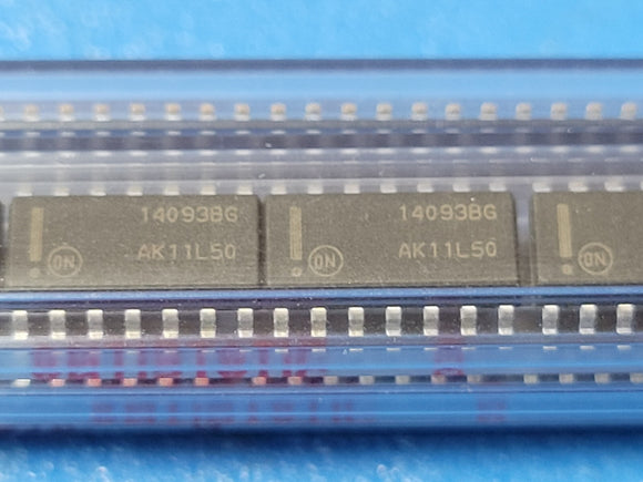 (10 PCS) MC14093BDG ONSEMI NAND Gate 4-Element 2-IN CMOS 14-SOIC ROHS