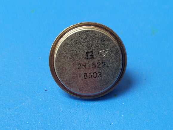 (1) 2N1522 GPD TRANSISTOR PNP Germanium 600V IC=60A TO68 High Current High Gain