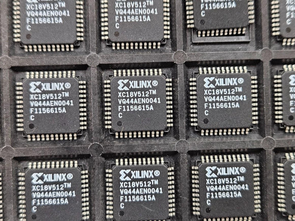 (10 PC) XC18V512VQ44C XILINX 64KX8 CONFIGURATION MEMORY, 15ns, PQFP44