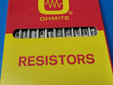 (10 pcs) OHMITE Res Wirewound 56 Ohm 3W Axial stock # 4382