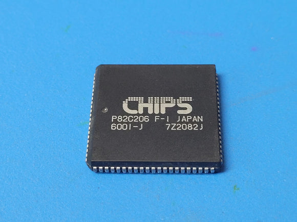(1 PC) P82C206, P82C206F1 CHIPS & TECH IC 84 PIN PLCC