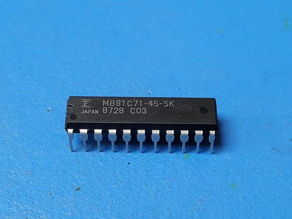 (1 PC) MB81C71-45-SK FUJITSU Standard SRAM, 64KX1, 45ns, CMOS, PDIP-22