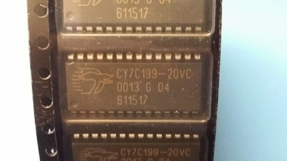 (2 PCS) CY7C199-20VC SRAM Chip Async Single 5V 256K-Bit 32K x 8 20ns SOJ-28