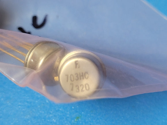 (1 PC) UA703HC FSC RF/Microwave Amplifier, BIPolar Metal Can 8 Pin