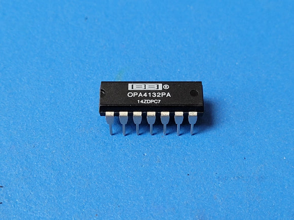 (1 PC) OPA4132PA BB Operational Amplifier, 4 Func, 2000uV Offset-Max, PDIP14