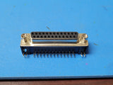 (10) G17C2500132EU AMPHENOL D-sub 25 Pin Right Angle PCB Mount Female Connector