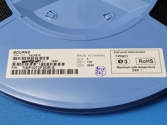 (20 PCS) TISP1072F3DR-S BOURNS THYRISTOR 58V 70A 8-SOIC ROHS