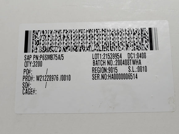 (200 PCS) P6SMB75A VISHAY/GS TVS Diode Single Uni-Dir 64.1V 600W DO214AA