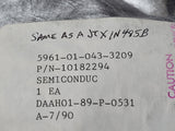 (5 PCS) 5961-01-043-3209 (10182294) Diodes 180V 500mW 200mA DO-35