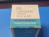 (1 PC) KNP-14A21-120 P&B RELAY 120V 50/60 Hz 1/10 HP 3A