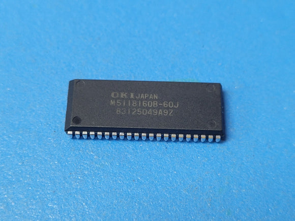 (2 PCS) MSM5118160B-60J OKI Fast Page DRAM, 1MX16, 60ns, CMOS, SOJ-42