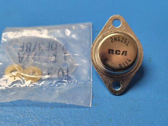 (1 PC) 2N6251 RCA TRANS NPN 350V 10A TO-3