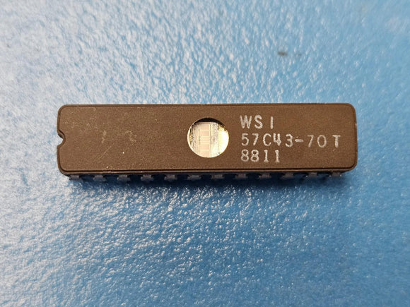 (1PC) 57C43-70T WSI CMOS WINDOW EPROM UV ERASED