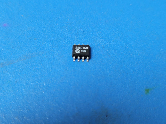 (10 PCS) 24LC16B/SN MICROCHIP EEPROM Memory IC 16Kbit I2C 400 kHz 900 ns 8-SOIC