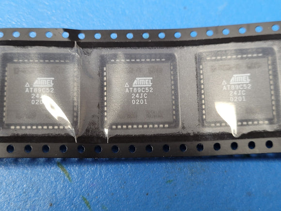 (1 PC) AT89C52-24JC ATMEL IC MCU 8BIT 8KB FLASH 44PLCC