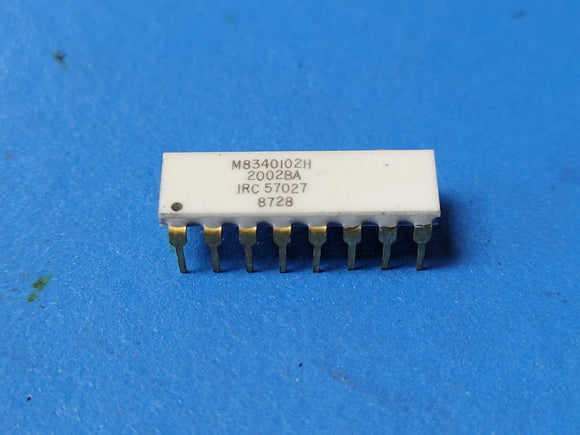 (1 PC) M8340102H2002BA RESISTOR NETWORK 22K Ohm 0.1% DIP16 ISOLATED GOLD