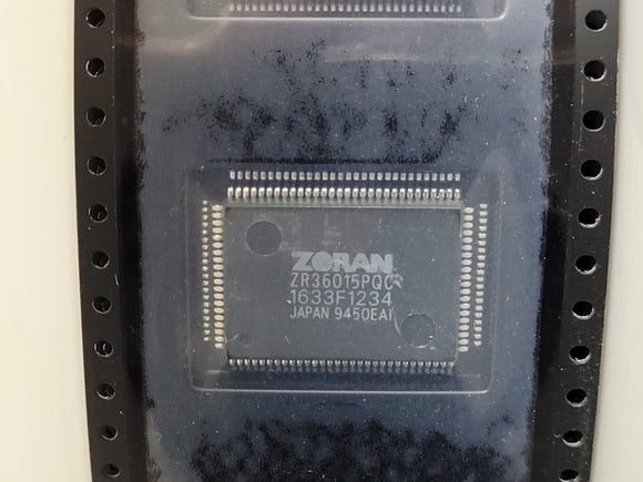 (1 PC) ZORAN ZR36015PQC-30 RASTER TO BLOCK CONVERTER, CMOS, PQFP-100
