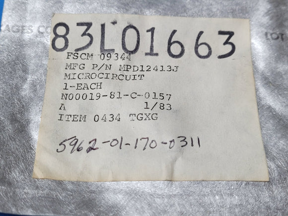 (1 PC) 5962-01-170-0311 (HL80114, PC73605-1, 10PD12413J)