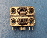 MDSM18PE-VR25 ITT D-Sub 9/9 Connector 18 Position 2 Port