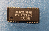 (2PCS) MSM514221A-3 Memory Circuit, 256KX4, CMOS, PDSO26