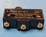 (1PC) A-20GD-B7-K OMRON Snap Action, Spring Plunger, Spdt, 20A 500V