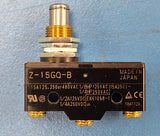(1PC) Z-15GQ-B Snap Acting/Limit Switch, SPDT, 15A, 14VDC, Plunger Actuator