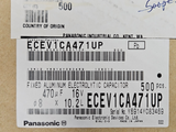 (10PCS) ECE-V1CA471UP Panasonic Aluminum Electrolytic Capacitors - SMD 470uF 16V