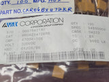 (2 PCS) CKR06BX472KR M39014/02-1292 AVX CERAMIC CAP 4700 pF ±10% 200V