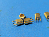 (5 PCS) JOHANSON COMPONENTS TRC10046104 CONNECTOR, MMCX, SIS GOLD PLATED