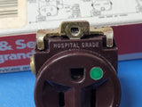 (1 PC) 9284-HG Legrand 15A 125V Hospital Grade panel mount Single Receptacle