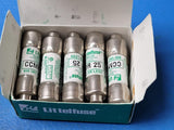 (2 PCS) CCMR025 LITTELFUSE FUSE CARTRIDGE T/D 25A 600VAC ROHS